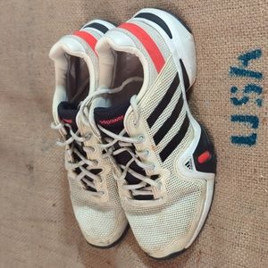 Adidas Mens Adipower Barricade 8 White\Black\Red Adituff Sz 10.5 YYA606001 2013